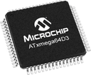 Microchip ATXMEGA64D3-MHR